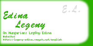 edina legeny business card