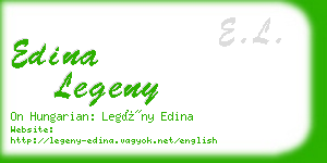 edina legeny business card